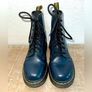 Blue Leather Dr. Martens size 7